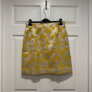 Kate Spade Gold and Silver Embellished Mini Skirt